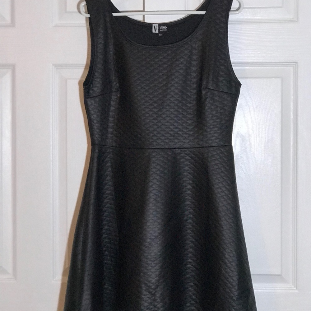 Mini Faux leather dress